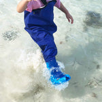 8Fans® Kid’s Boot foot Chest Waders - 2 Layers Nylon PVC