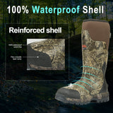 8 Fans Mens Rubber Hunting Boots with 1000G Thinsulate Insulation