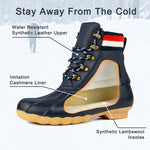 8 Fans Womens Duck Bean Boots, Waterproof Ankle Rain Boots Insulated Warm Rain Winter Snow Boots for Women