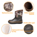 8Fans®Kids Realtree Xtra Camo Waterproof Neoprene Boots