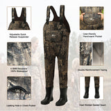 8 Fans Kids Waterproof Timber Camo Neoprene Chest Waders with Boots