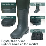 8 Fans Light System Waterproof Cleated Chest Waders for Men with Boots